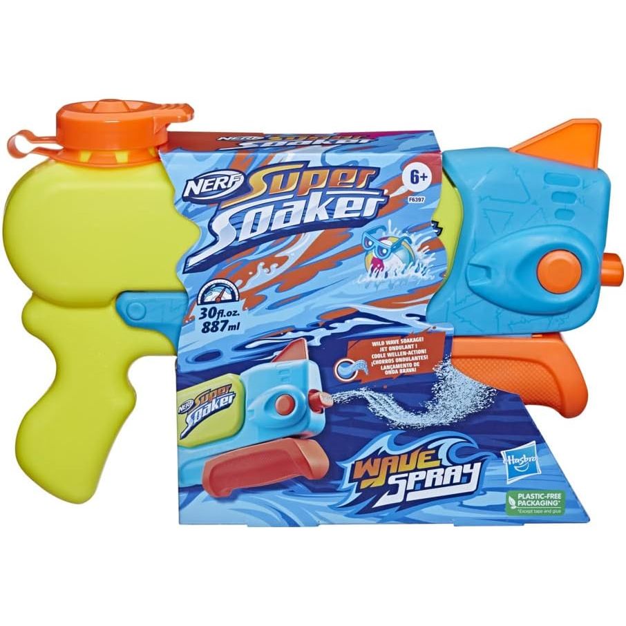 Lançador de Água Nerf Super Soaker Wave Sray F6397 - Hasbro