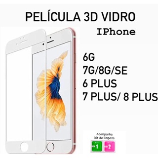 Película 3D De Vidro Para IPhone 6G/6S/6 Plus/7G/8G/SE/7 Plus/8Plus Protetor De Tela Cobre Tudo