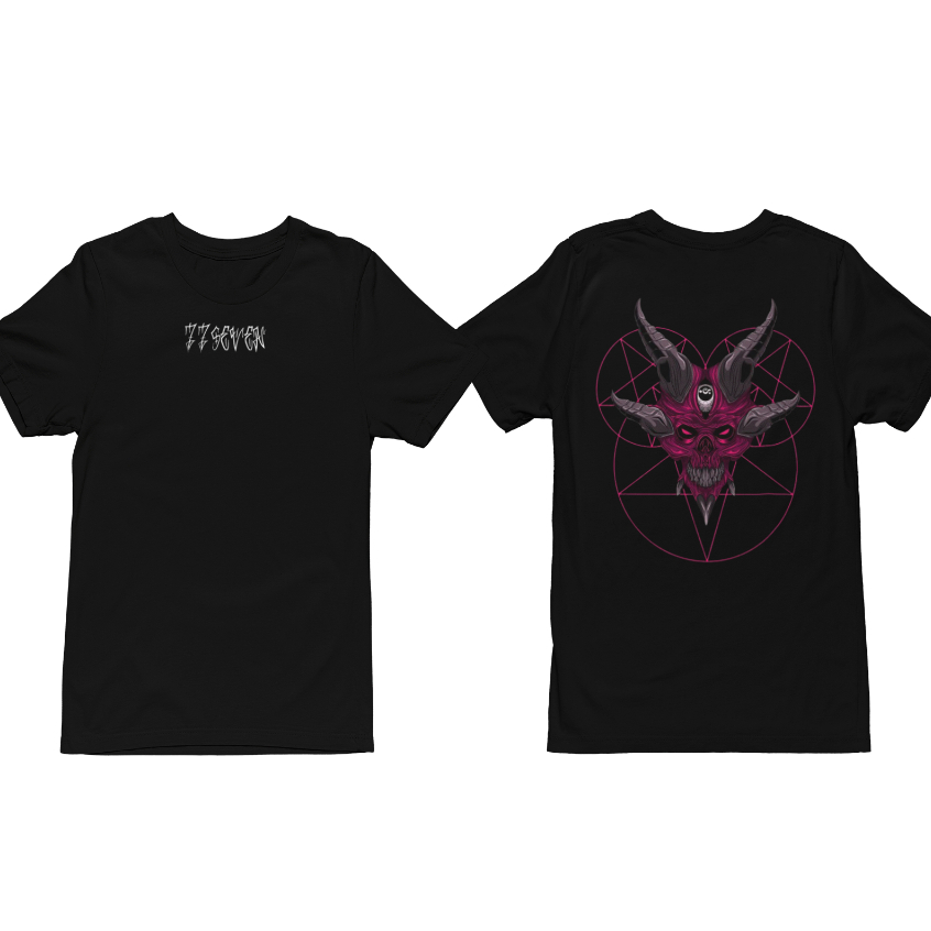 Camiseta Pentagrama Demon Chifre  Fio 30.1 100% Algodão Lançamento Camisa