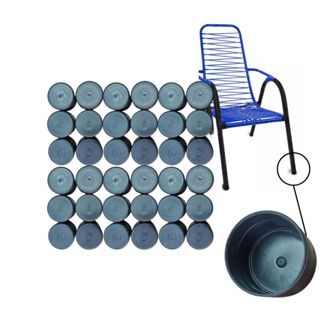 Ponteira Tampão Pé De Cadeira 1e1/4" (3,2cm) C/ 24un em Oferta na Shopee