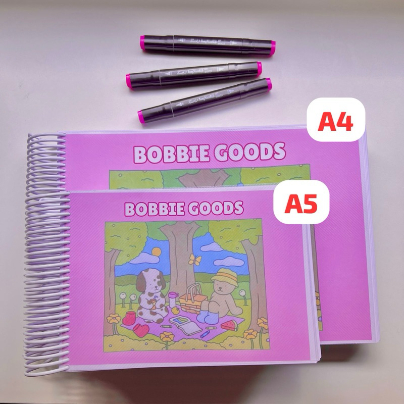 Colorir Bobbie Goods - 177 Pág 180g  l A5 ou A4  l Folhas Premium | Coloring Book | Sketchbook