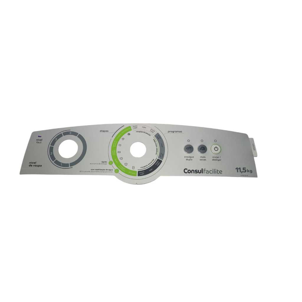 Adesivo Decorativo Painel Lavadora Consul Facilite 11,5 K CWG12AB PDALCWG12AB