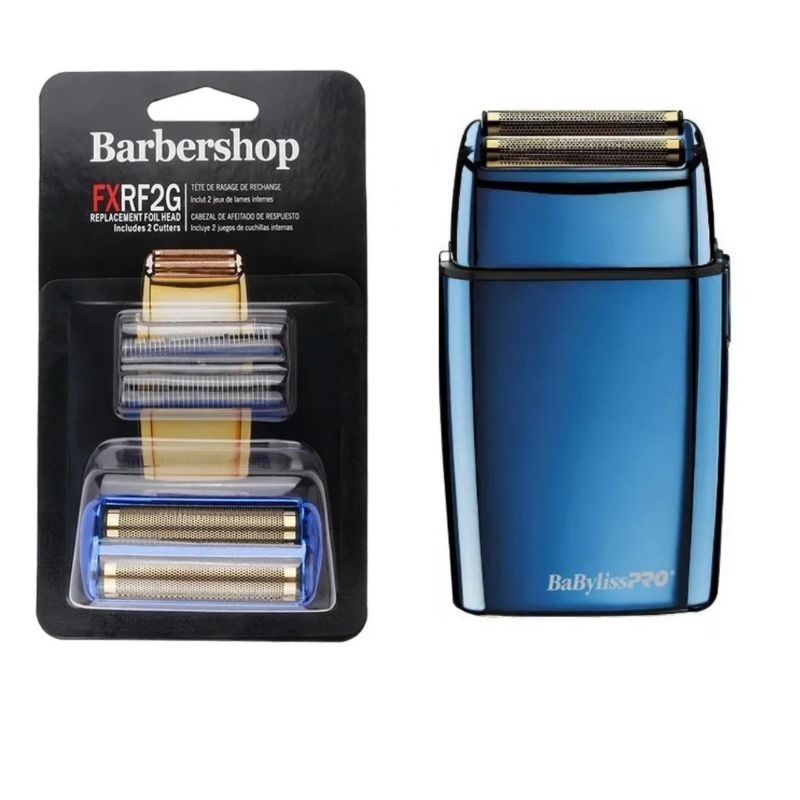 Refil Cabeça + Tela + Laminas Shaver Babyliss FX02 Azul Peças de Substituição Para Barbeador