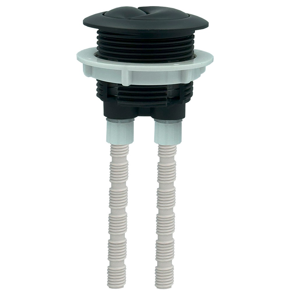 Botão Acionador Duplo para Caixa de Descarga Acoplada Dualflush Deca Novo Preto