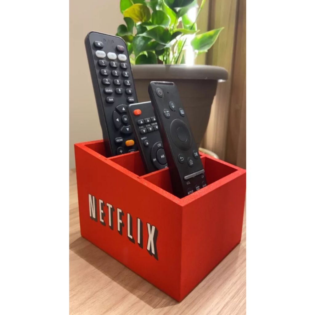 Porta Controle Remoto Mdf Temático Netflix