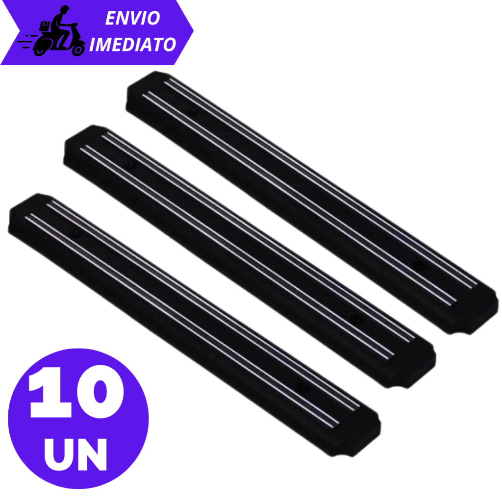 Kit Barra Magnética Ima Suporte para Facas Utensílios Ferramenta Tira Imantada 50cm para cozinha e restaurante e bar
