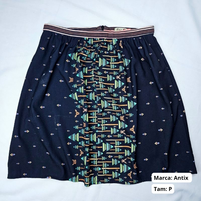 Saia estampada Antix P - Tribo dos coelhos