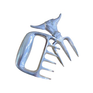 kit Garra De Urso Garfo Tridente Alumínio Maciço para Churrasco