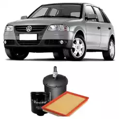 Kit Troca De Filtros Gol G5 G6 1.0 8v Flex Tecfil + Etiqueta troca de óleo
