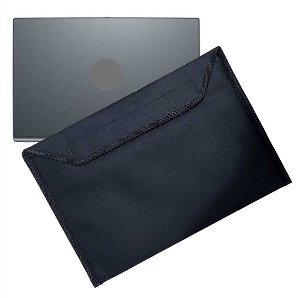 Capa Case Notebook Poliester Forrado Fechamento Horizontal Preto