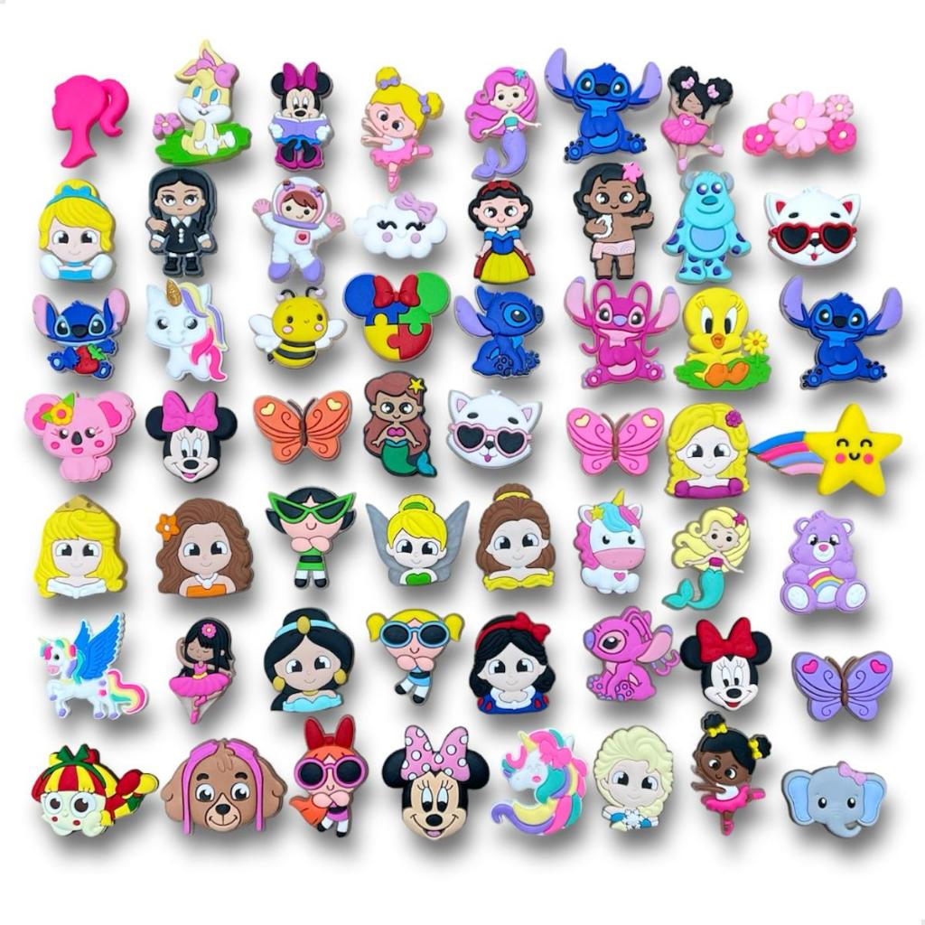 Kit Com 20 Apliques Emborrachados Para Laços E Acessórios