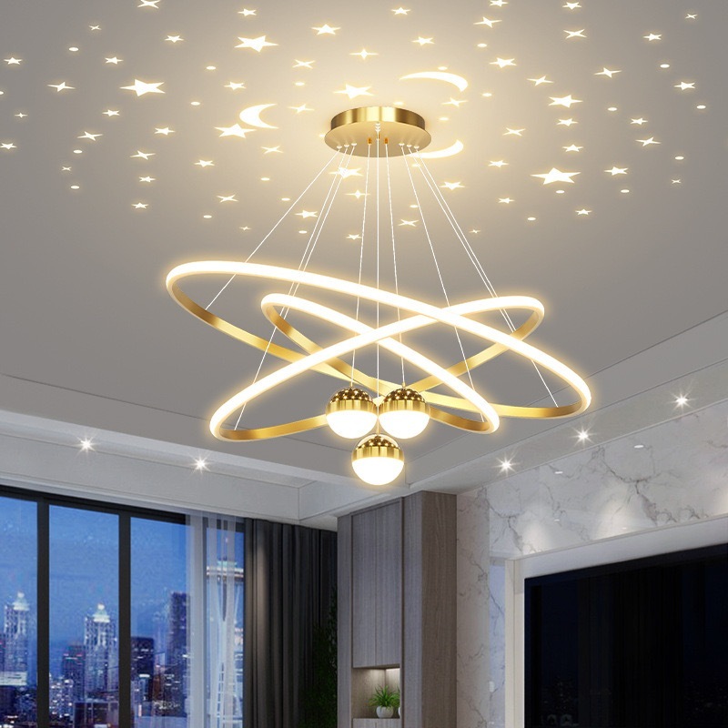 3 Cores Lustre De Teto Nórdico De Luxo Lustre Para Sala De Jantar e Estar Lustre Romântico...