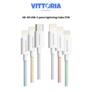 Cabo De Carregamento Turbo Rápido HB06-2 PD 27W Tipo c Lightning para iPhone 14 13 12 11 …