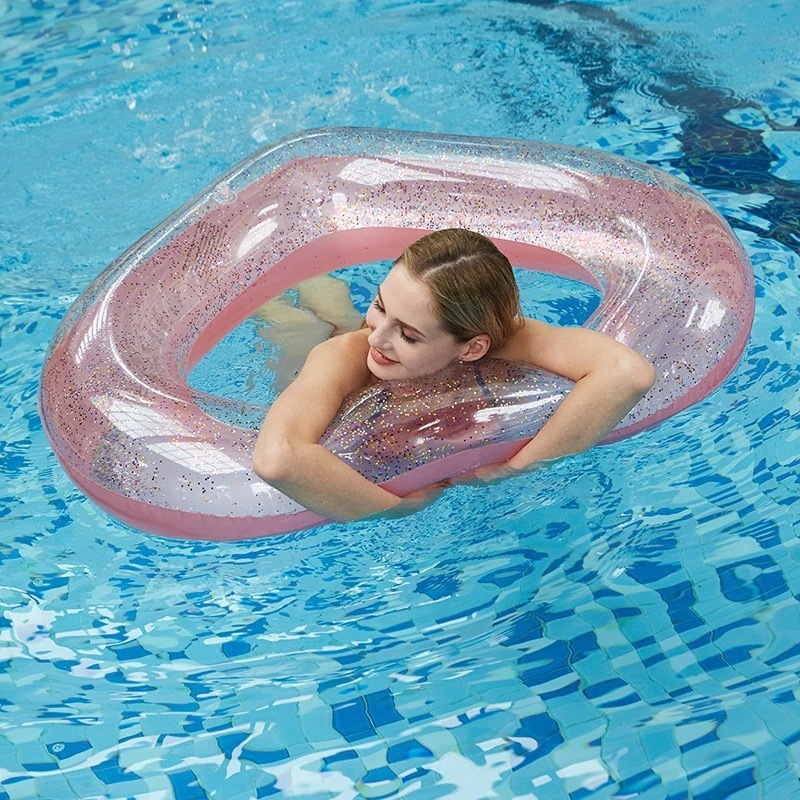 Boias brilhosas CORAÇÃO, ESTRELA,  c/ Transparência 90cm e 115cm p/ Piscina, Praia - Diversão em Familia em Oferta na Shopee