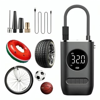 Mini Compressor de Ar Portatil Recarregavél Digital USB Calibrador Pneu Envio Imediato 4000mAh