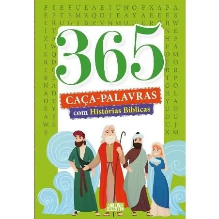 365 caça Palavras infantil | Livro Com Histórias Bíblicas