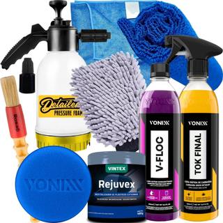 Kit Para Lavar Moto Shampoo Cera Tok Final Pulverizador Snow Foam Luva Pano Vonixx em Oferta na Shopee