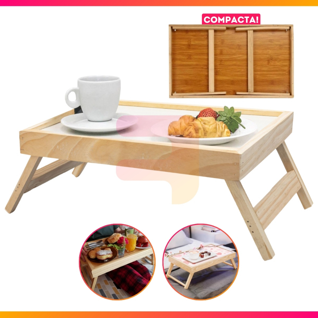 Bandeja Mesa de Servir Small Para Cafe Na Cama em Oferta na Shopee