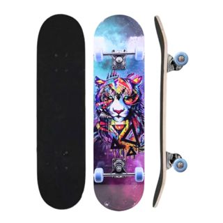 Skate Infantil Montado Spin Skateboard Radical 7 Laminas em Oferta na Shopee