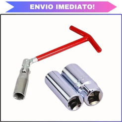 Chave vela articulada 16mm/21mm automotiva veicular