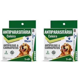 Kit Coleira para cachorro Antipulgas E Carrapatos Dugs