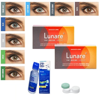 Lente De Contato Colorida Lunare Anual - SEM GRAU em Oferta na Shopee