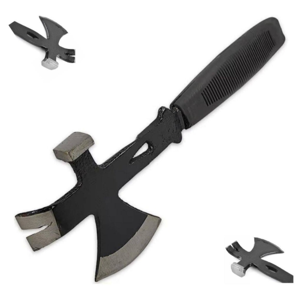 Machadinha Leve Camping Aço 3 em 1 Ferramenta Esportiva