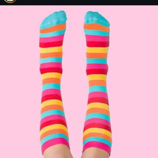 Meia Divertidas 1 par Colorida Galochitas Infantil longas Duck Meias do 22 ao 33/ 7430 em Oferta na Shopee