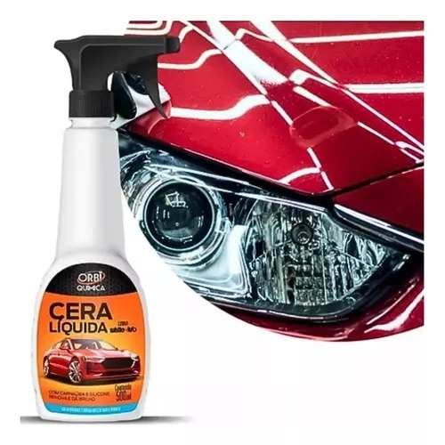 Cera Líquida com Gatilho Orbi Com Carnaúba e Silicone 500ml