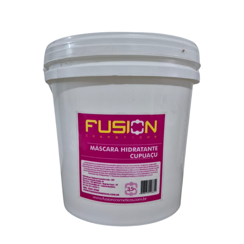 Máscara Hidratação P/ Lavatório Cupuaçu Balde 3,5kg Fusion Cosméticos