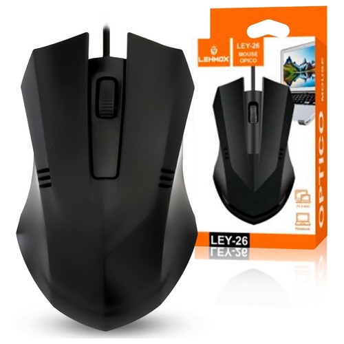 Mouse Com Fio Mouse OPtico 1600DPI USB 3.0 Lehmox LEY-26 Original