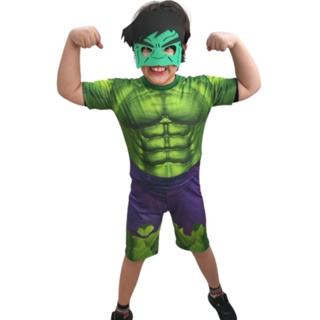 Promoção Fantasia Infantil do Hulk dos Vingadores/Avengers em Oferta na Shopee