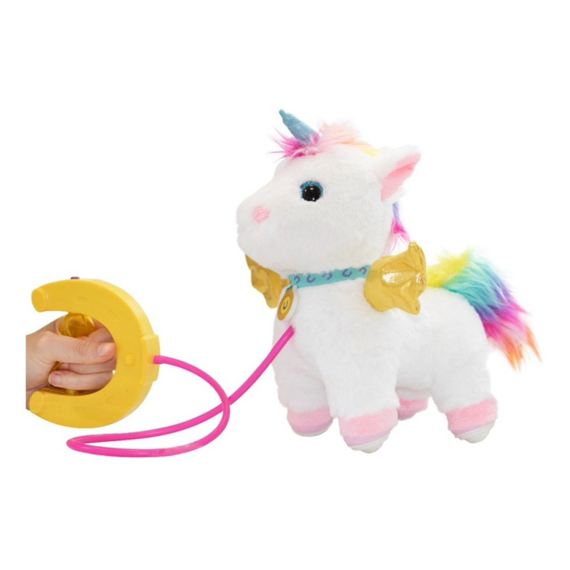 Unicórnio De Pelúcia C/coleira Walking Petz Multikids