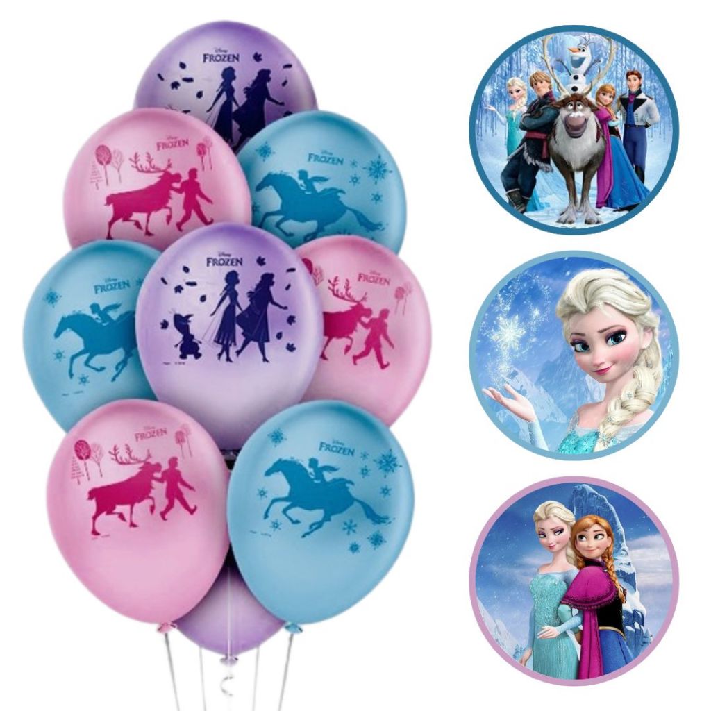25~125 Balão Frozen Disney Redondo 9 Pol. Regina em Oferta na Shopee