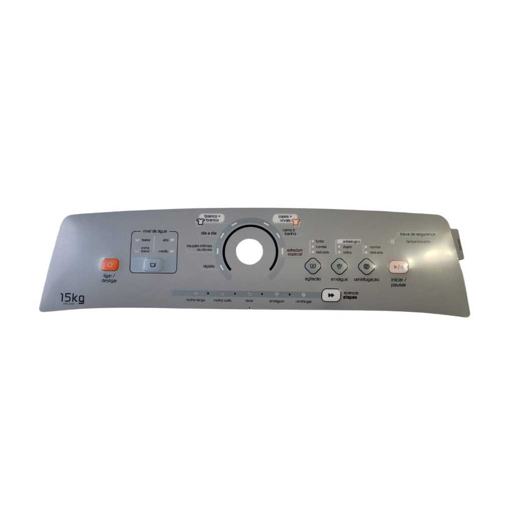 Adesivo Painel Decorativo Lavadora Brastemp 15Kg ERS-2508 BWH15AB