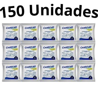 Kit 150 Compressas Gaze Estéril Não Aderente Cicatrisan Sanfarma Primeiros Socorros 15cm 15 Pacotes