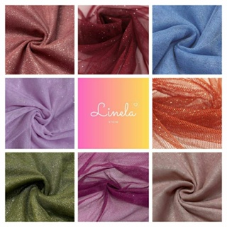 Tecido Tule Cristal Brilho Glitter ( 1m x 1,45 m) em Oferta na Shopee