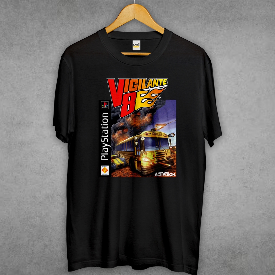 Camiseta Premium Estampada Unissex - VIGILANTE 8 PSONE PLAYSTATION