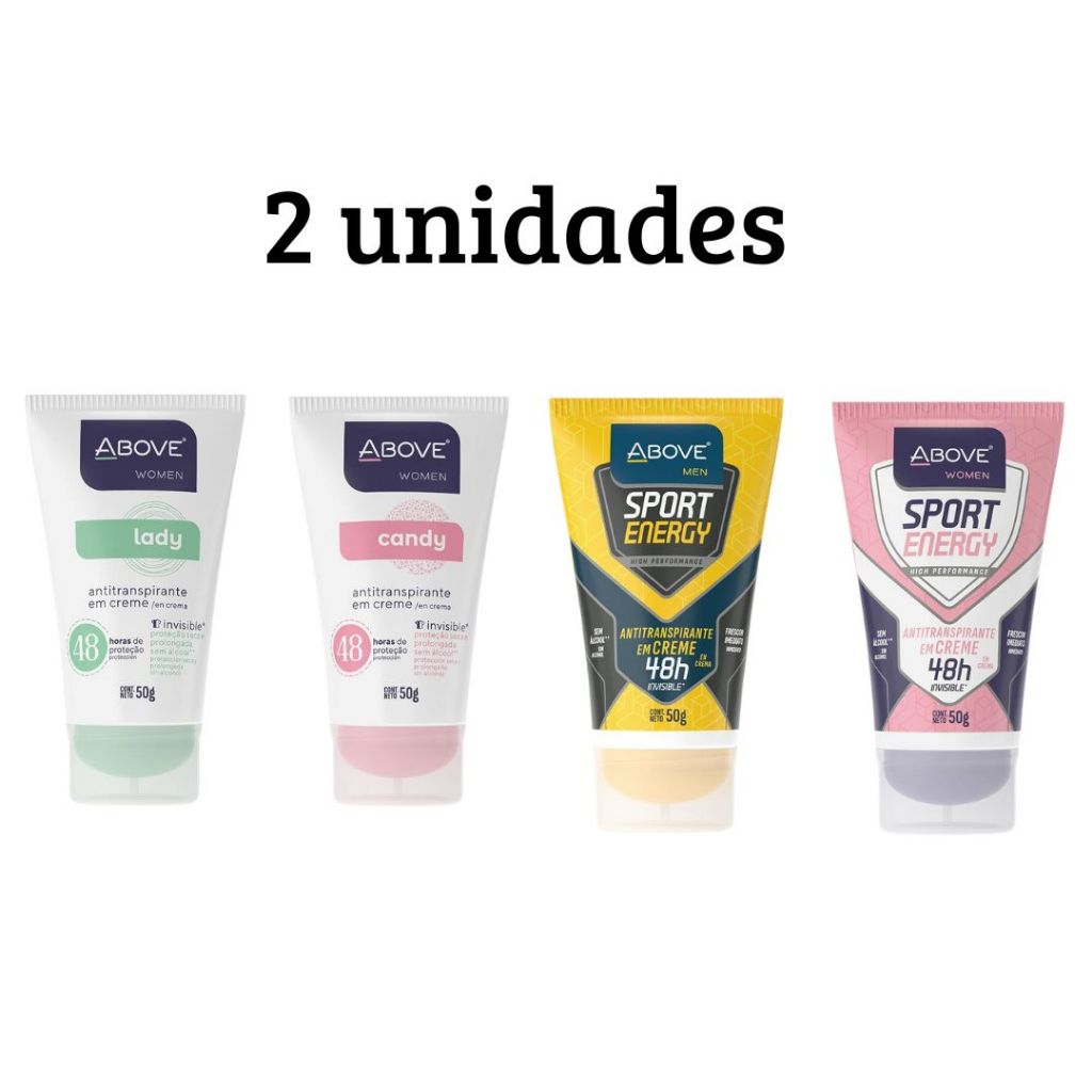 Desodorante em Creme Above Original 50g Kit 2 unidades