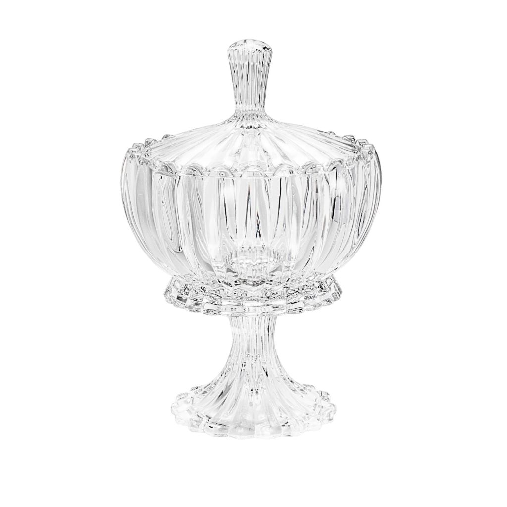 Potiche de Cristal com Pé Geneva 17cm - Wolff