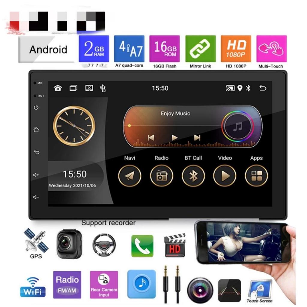 O N E.X Android 11 7 Touch Screen Gravity Radio 2 Din Car MP5 Player 2Gb RAM/16 ROM GPS USB