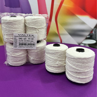 Kit 4 Rolo Barbante Algodão Escolar Artesanato Cru 82M Cada em Oferta na Shopee