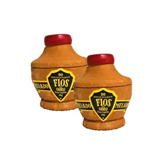 Kit 2 Melado De Cana Artesanal Puro Jarro Barro Fios De Ouro em Oferta na Shopee