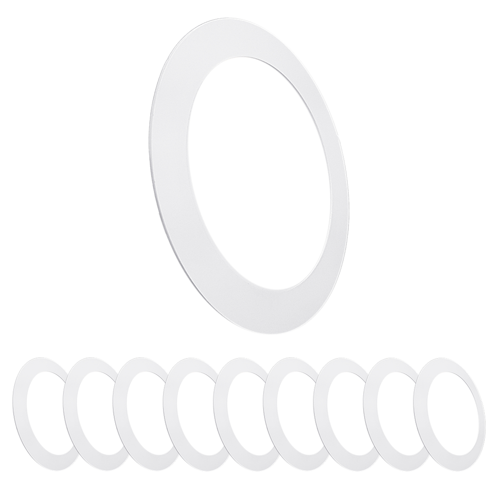 Kit 10 Painel Embutir 12w Led Redondo Branco Frio Neutro Quente em Oferta na Shopee