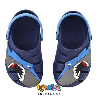 Babuche Infantil Menino Azul Marinho Sandália Escolar Confortável em Oferta na Shopee