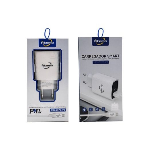 Carregador de celular átomo 5.8A carregador turbo inteligente Android Tipo C 5.8a