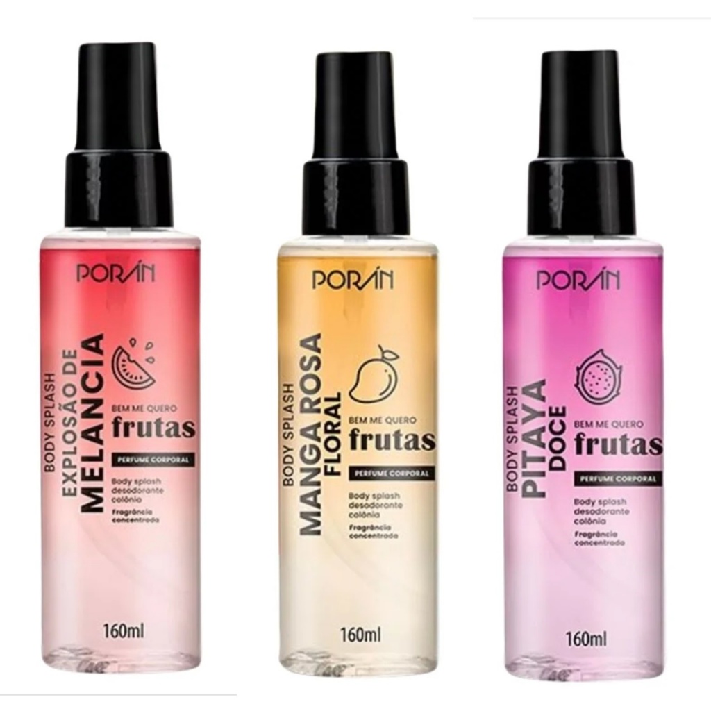 Body Splash Porán - Escolha sua Fragrância em Oferta na Shopee