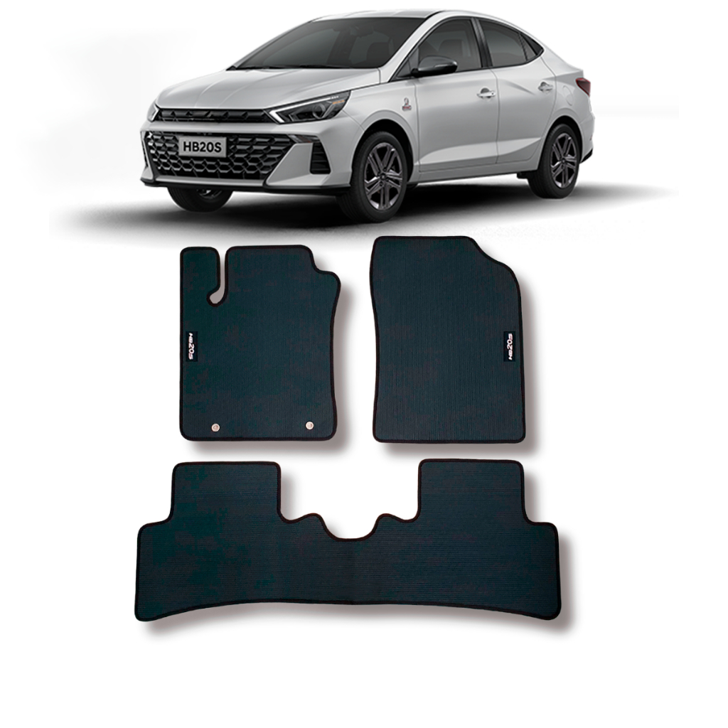 Tapete Borracha HB20S Sedan Com Traseiro Inteiriço 2023 2024 2025 2026 em Oferta na Shopee