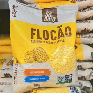 3 Pacotes - Flocão de Milho 500g Cuscuz Melhor do Nordeste Não Transgênico em Oferta na Shopee