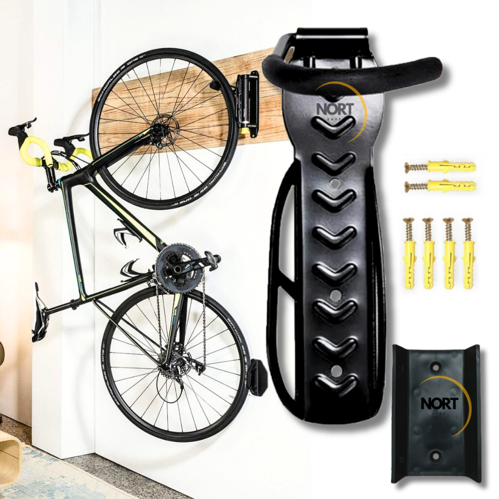 Suporte Gancho Para Pendurar Bicicleta Parede Com Apoio De Pneu Resistente Casa Apartamento